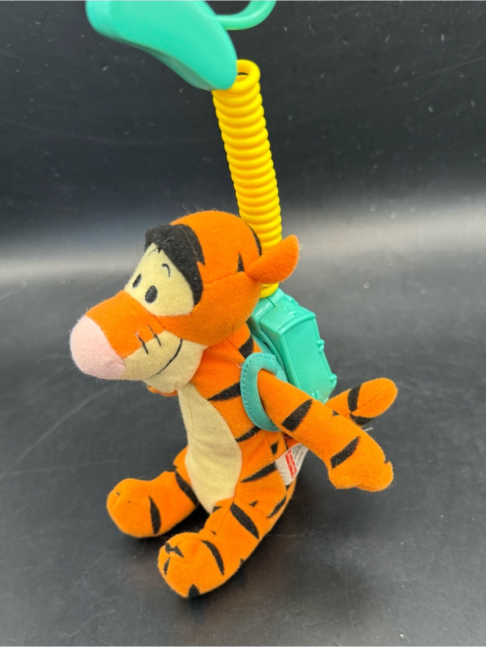 Vintage 2000 Fisher Price Winnie the Pooh Backpack Bouncer - Plush Tigger Clip - Picture 5 of 14